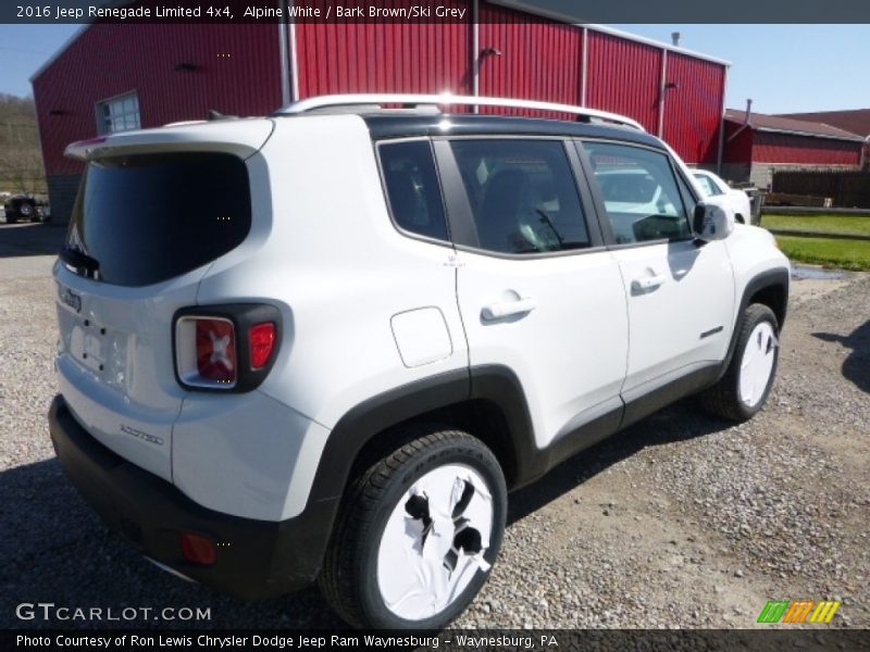 Alpine White / Bark Brown/Ski Grey 2016 Jeep Renegade Limited 4x4