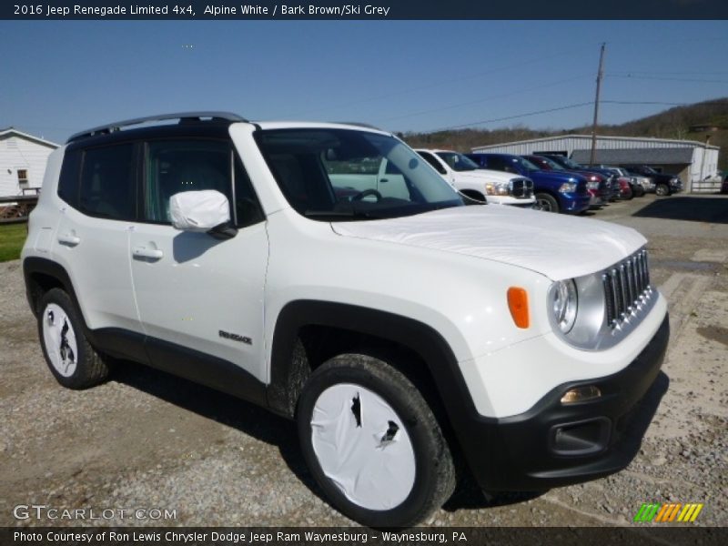Alpine White / Bark Brown/Ski Grey 2016 Jeep Renegade Limited 4x4