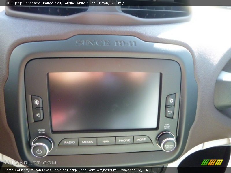 Alpine White / Bark Brown/Ski Grey 2016 Jeep Renegade Limited 4x4