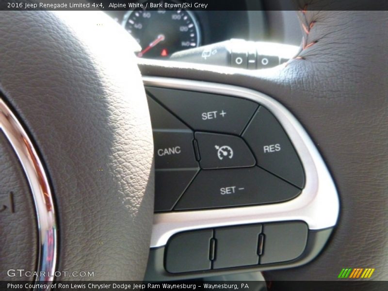 Alpine White / Bark Brown/Ski Grey 2016 Jeep Renegade Limited 4x4