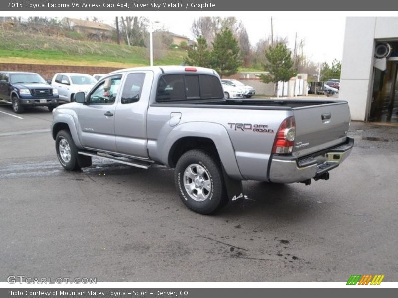 Silver Sky Metallic / Graphite 2015 Toyota Tacoma V6 Access Cab 4x4