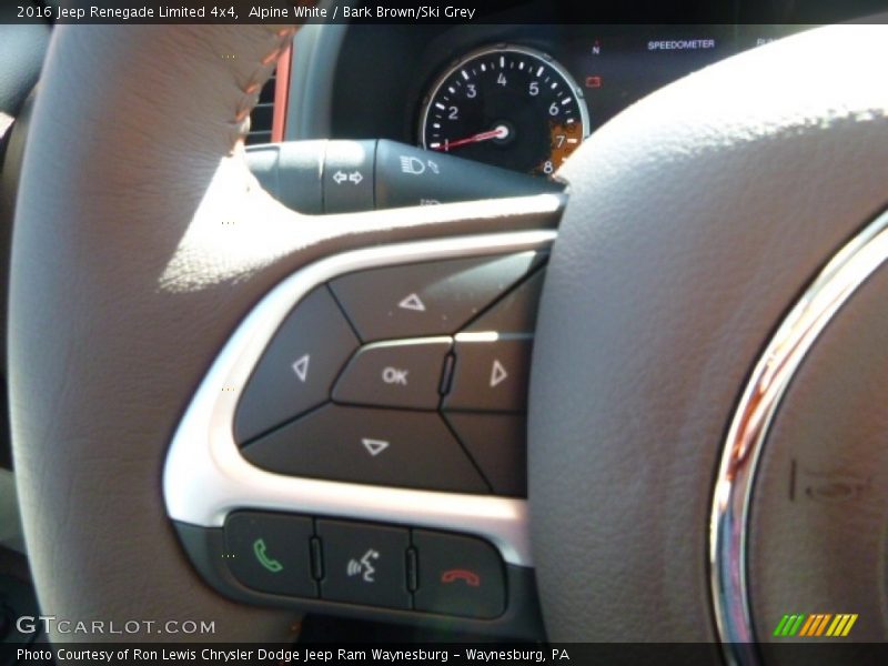 Alpine White / Bark Brown/Ski Grey 2016 Jeep Renegade Limited 4x4