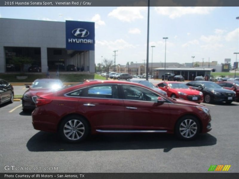 Venetian Red / Gray 2016 Hyundai Sonata Sport