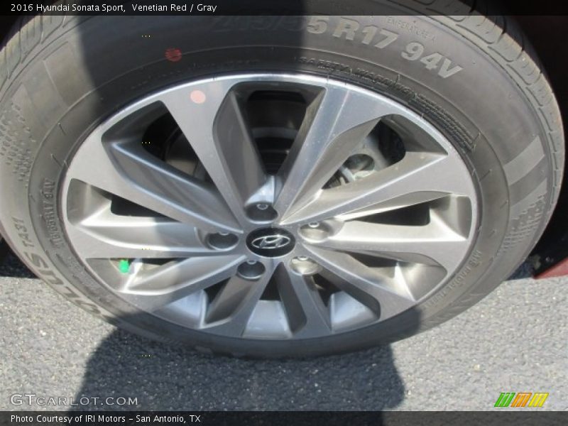 Venetian Red / Gray 2016 Hyundai Sonata Sport