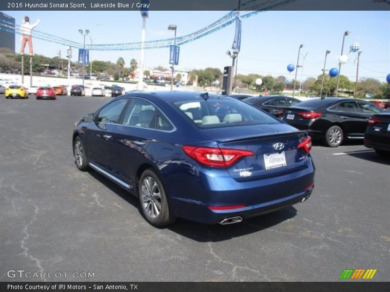 Lakeside Blue / Gray 2016 Hyundai Sonata Sport