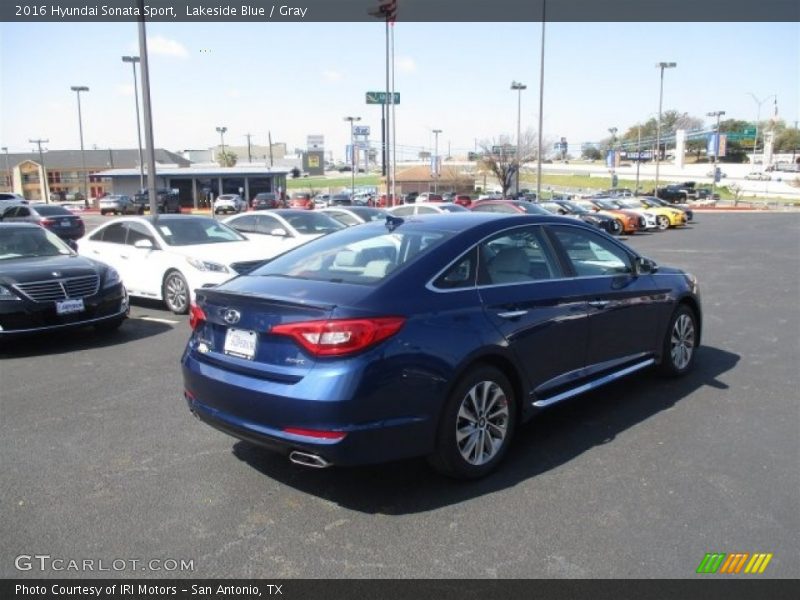 Lakeside Blue / Gray 2016 Hyundai Sonata Sport