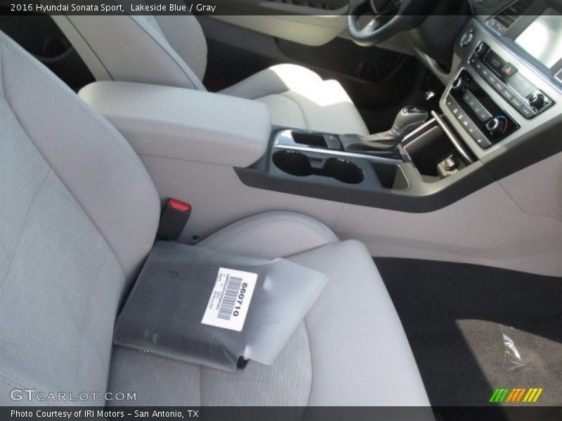 Lakeside Blue / Gray 2016 Hyundai Sonata Sport