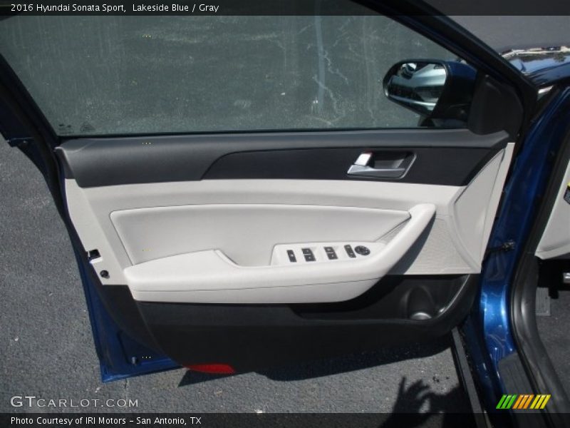 Lakeside Blue / Gray 2016 Hyundai Sonata Sport