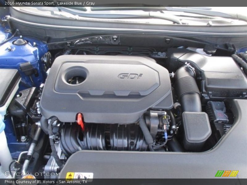 Lakeside Blue / Gray 2016 Hyundai Sonata Sport