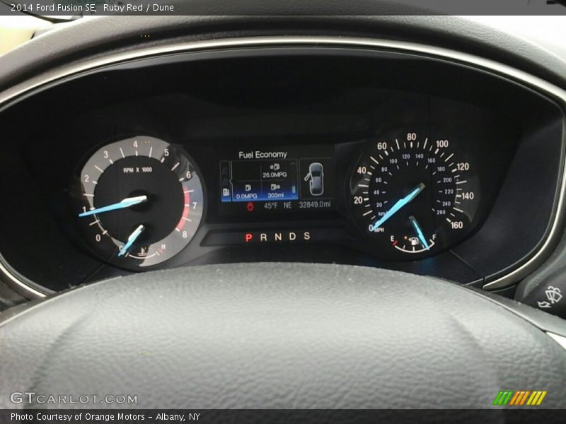 Ruby Red / Dune 2014 Ford Fusion SE