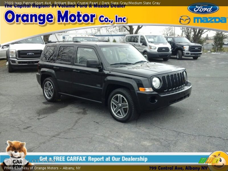 Brilliant Black Crystal Pearl / Dark Slate Gray/Medium Slate Gray 2009 Jeep Patriot Sport 4x4