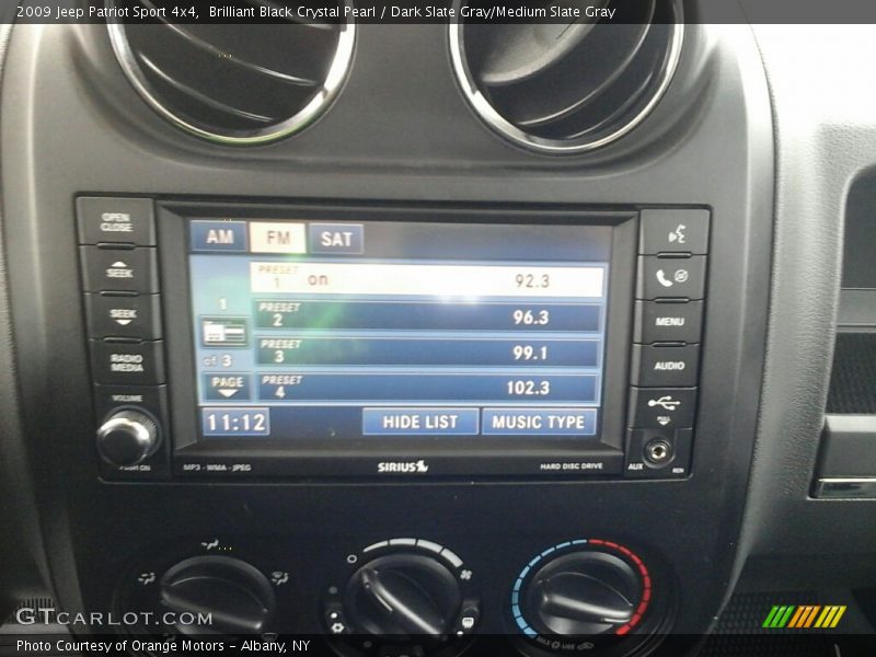 Brilliant Black Crystal Pearl / Dark Slate Gray/Medium Slate Gray 2009 Jeep Patriot Sport 4x4