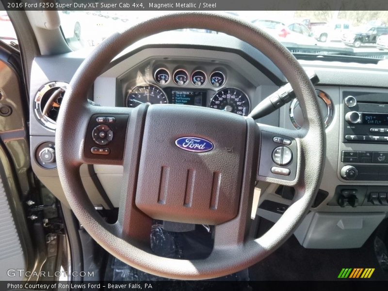 Magnetic Metallic / Steel 2016 Ford F250 Super Duty XLT Super Cab 4x4