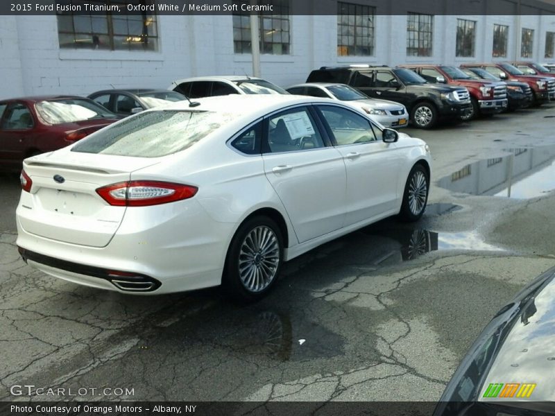 Oxford White / Medium Soft Ceramic 2015 Ford Fusion Titanium