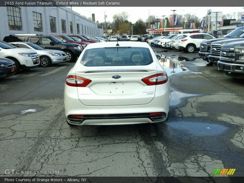 Oxford White / Medium Soft Ceramic 2015 Ford Fusion Titanium