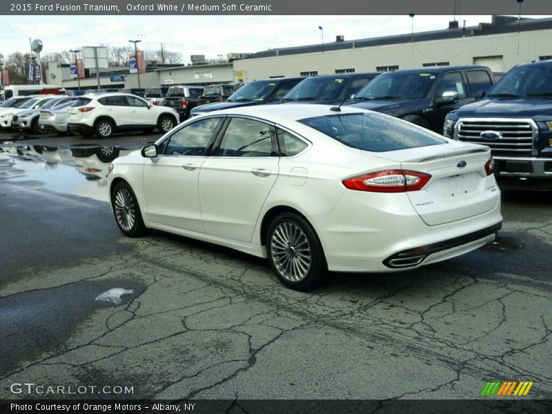 Oxford White / Medium Soft Ceramic 2015 Ford Fusion Titanium