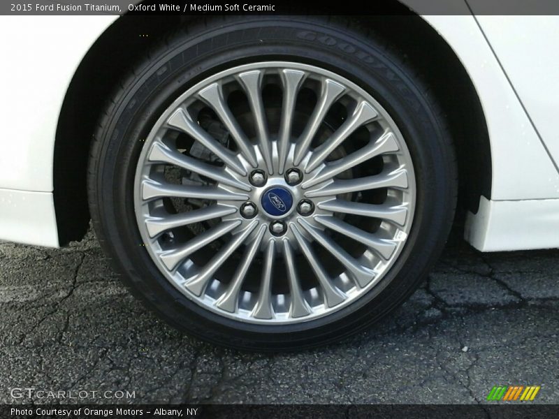 Oxford White / Medium Soft Ceramic 2015 Ford Fusion Titanium