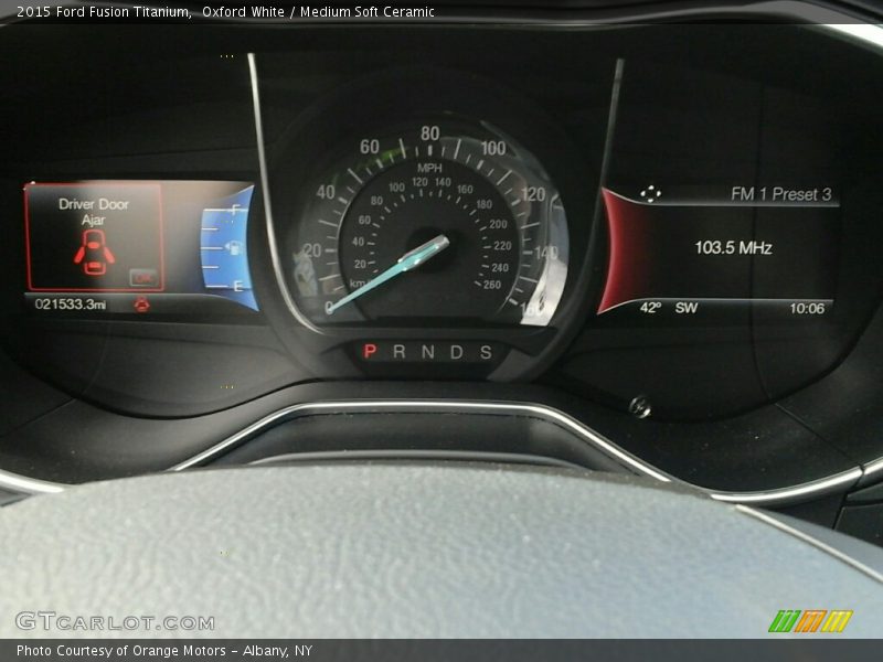 Oxford White / Medium Soft Ceramic 2015 Ford Fusion Titanium