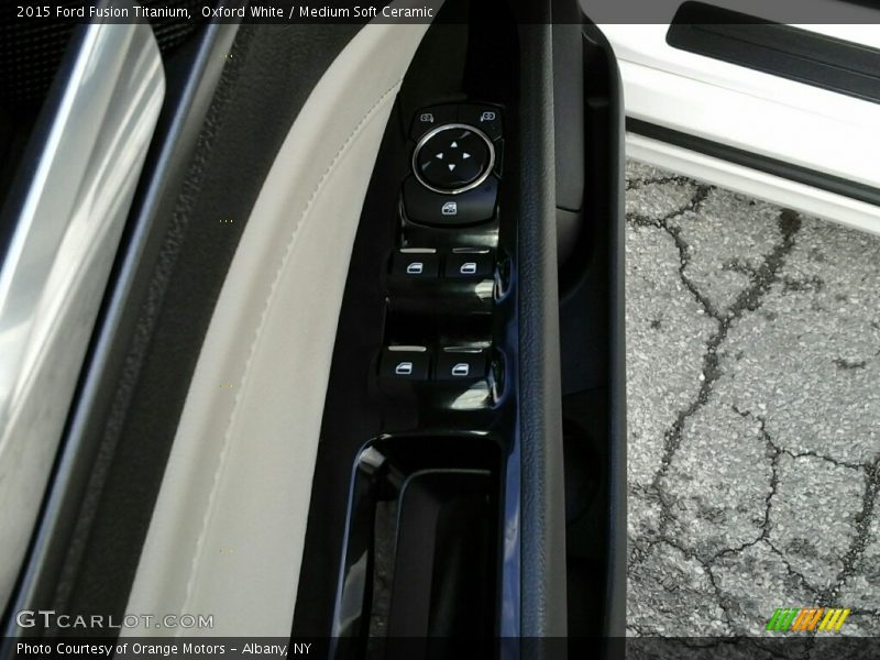 Oxford White / Medium Soft Ceramic 2015 Ford Fusion Titanium