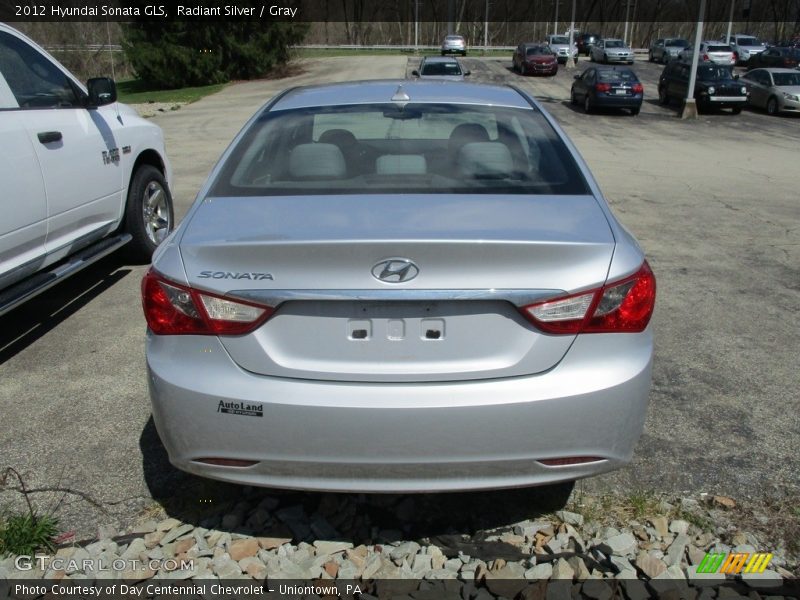 Radiant Silver / Gray 2012 Hyundai Sonata GLS
