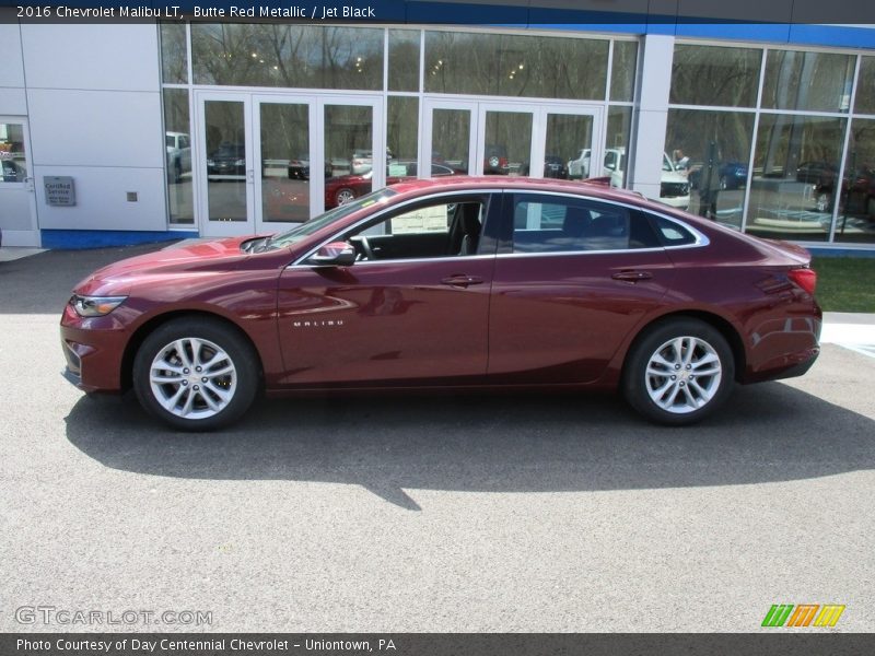Butte Red Metallic / Jet Black 2016 Chevrolet Malibu LT