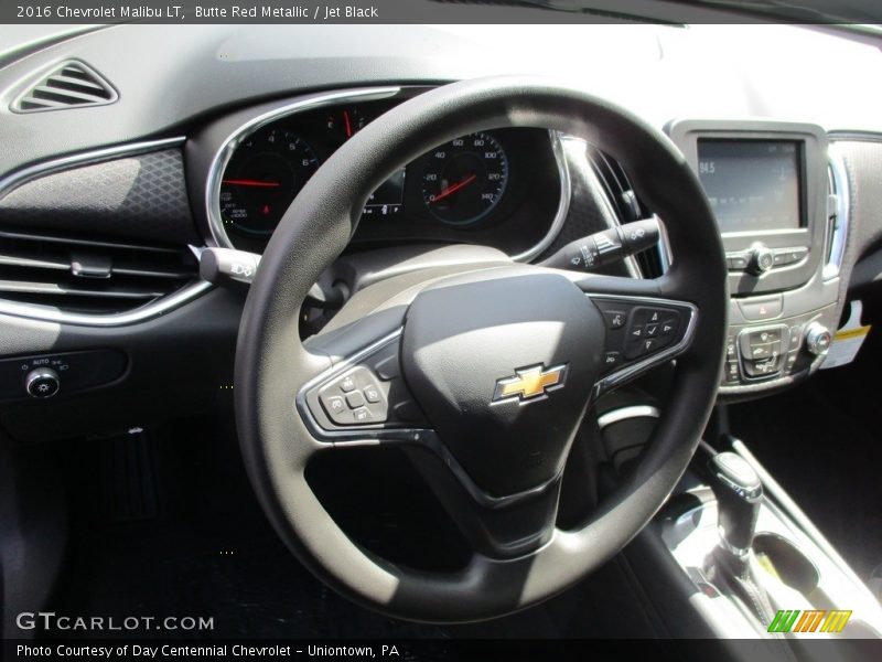 Butte Red Metallic / Jet Black 2016 Chevrolet Malibu LT