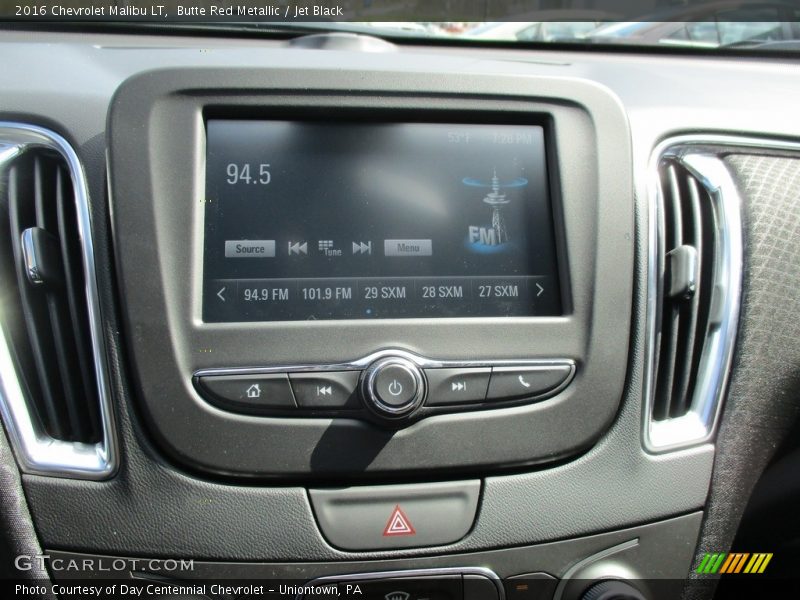 Butte Red Metallic / Jet Black 2016 Chevrolet Malibu LT