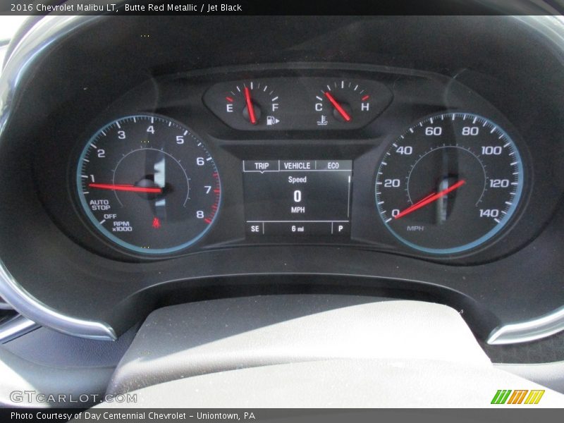 Butte Red Metallic / Jet Black 2016 Chevrolet Malibu LT