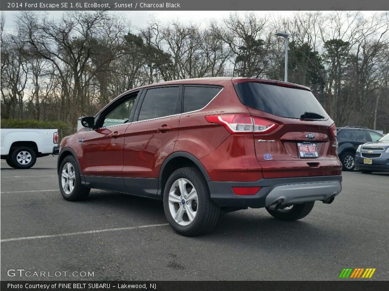 Sunset / Charcoal Black 2014 Ford Escape SE 1.6L EcoBoost