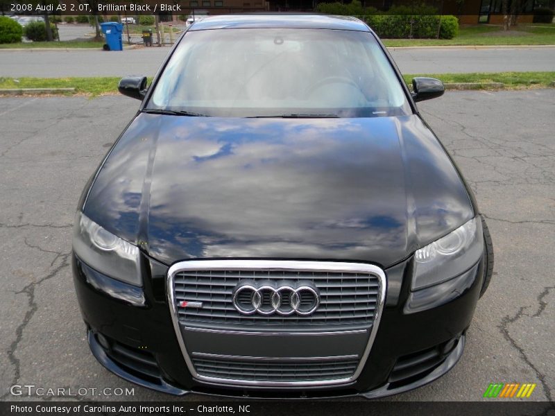 Brilliant Black / Black 2008 Audi A3 2.0T