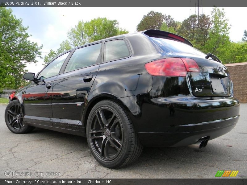 Brilliant Black / Black 2008 Audi A3 2.0T