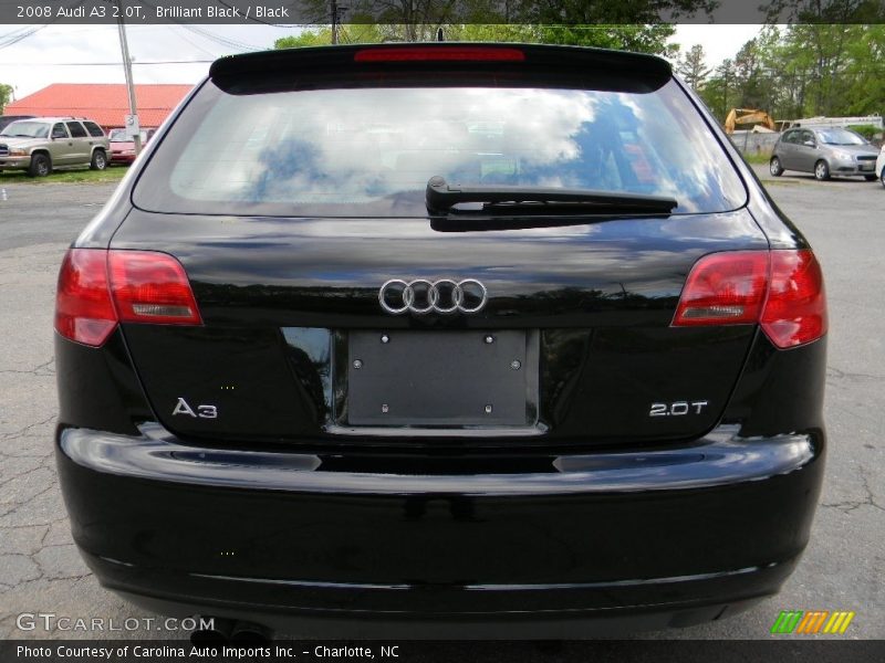Brilliant Black / Black 2008 Audi A3 2.0T
