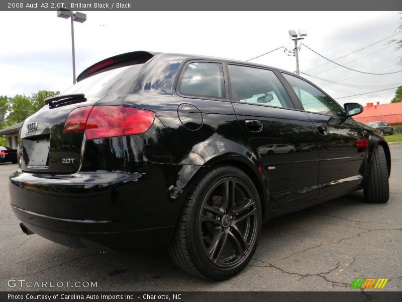 Brilliant Black / Black 2008 Audi A3 2.0T