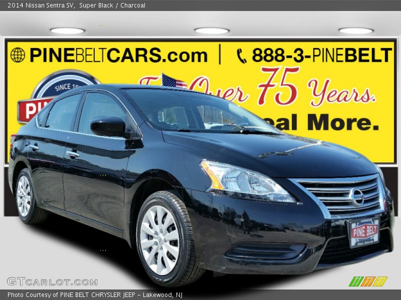 Super Black / Charcoal 2014 Nissan Sentra SV