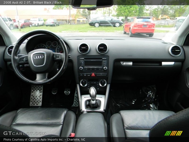Brilliant Black / Black 2008 Audi A3 2.0T