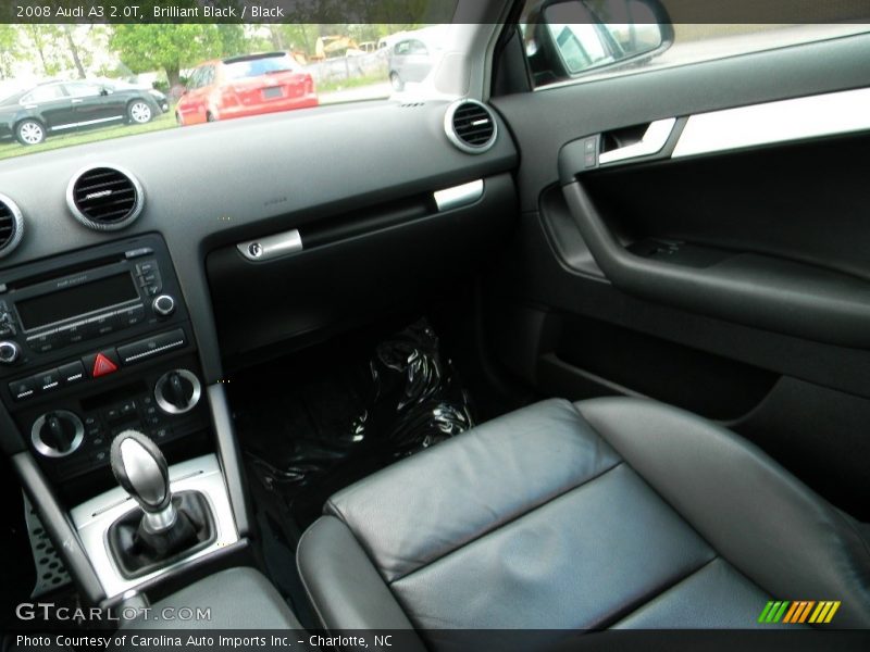 Brilliant Black / Black 2008 Audi A3 2.0T