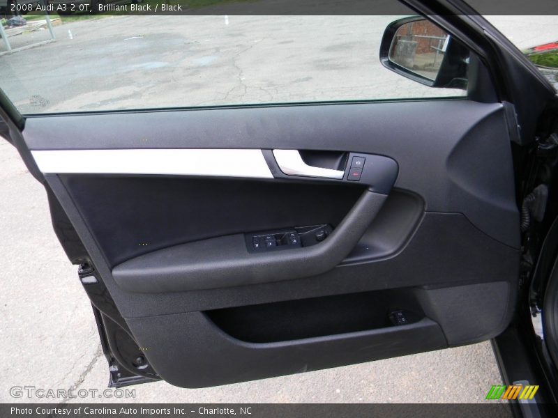 Brilliant Black / Black 2008 Audi A3 2.0T