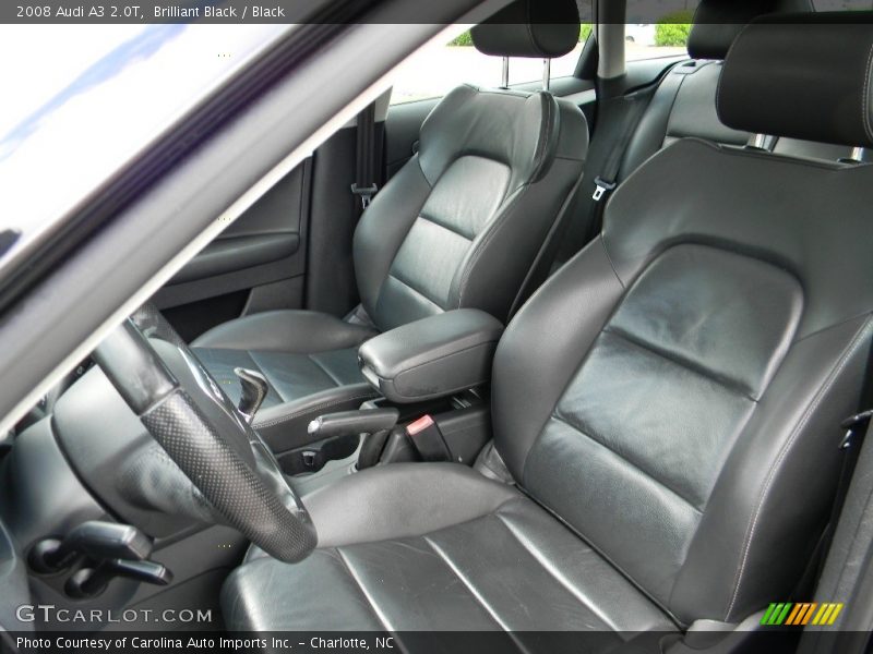 Brilliant Black / Black 2008 Audi A3 2.0T