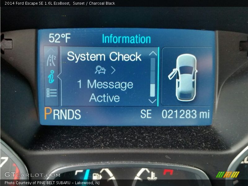 Sunset / Charcoal Black 2014 Ford Escape SE 1.6L EcoBoost