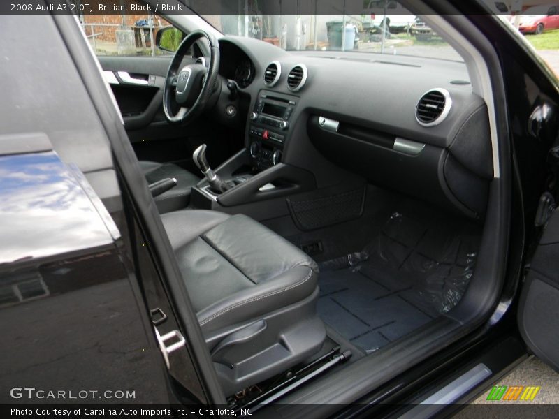 Brilliant Black / Black 2008 Audi A3 2.0T