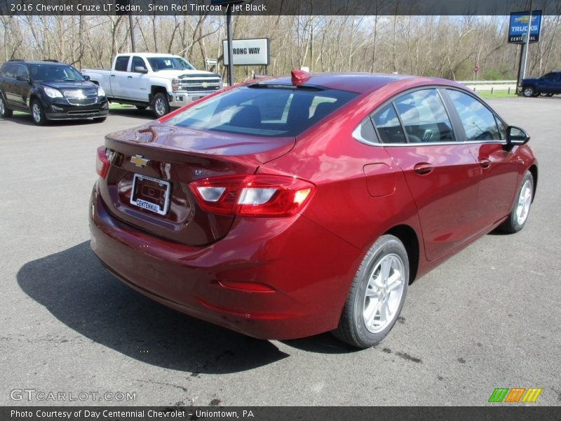 Siren Red Tintcoat / Jet Black 2016 Chevrolet Cruze LT Sedan