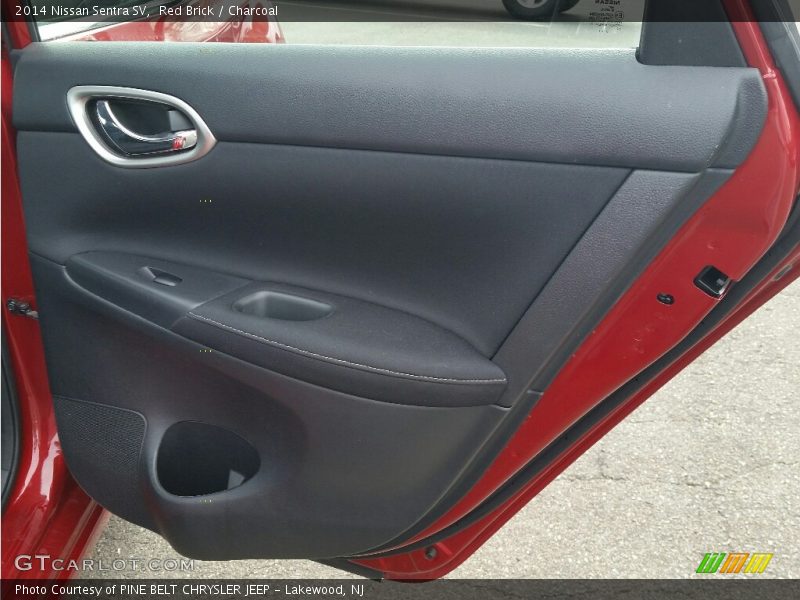 Red Brick / Charcoal 2014 Nissan Sentra SV