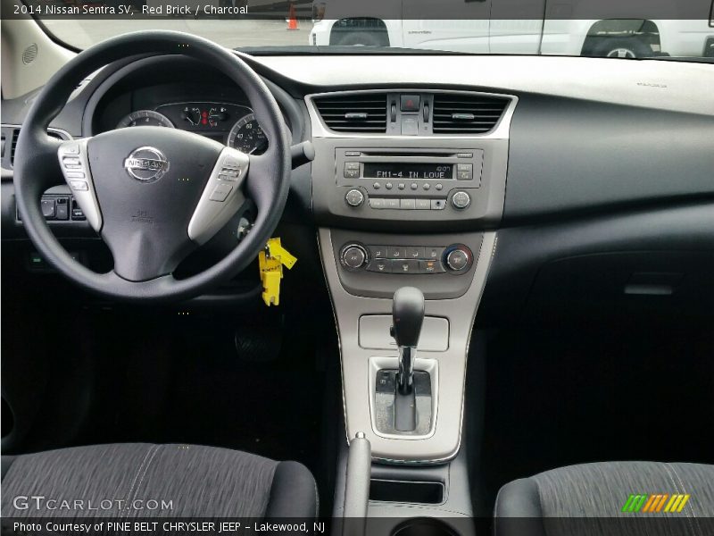 Red Brick / Charcoal 2014 Nissan Sentra SV