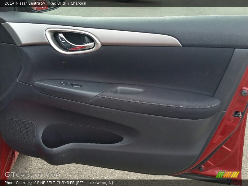 Red Brick / Charcoal 2014 Nissan Sentra SV