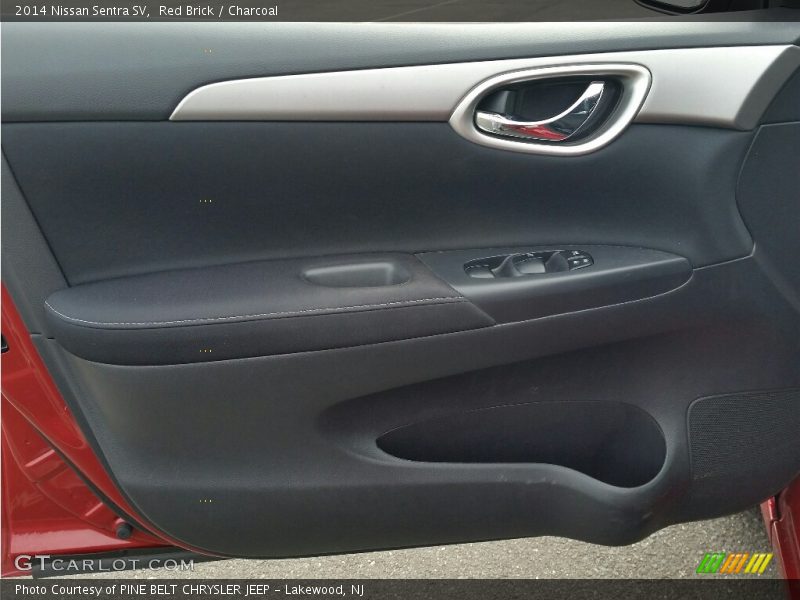 Red Brick / Charcoal 2014 Nissan Sentra SV