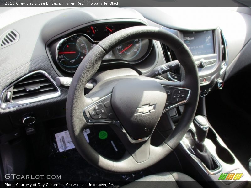 Siren Red Tintcoat / Jet Black 2016 Chevrolet Cruze LT Sedan