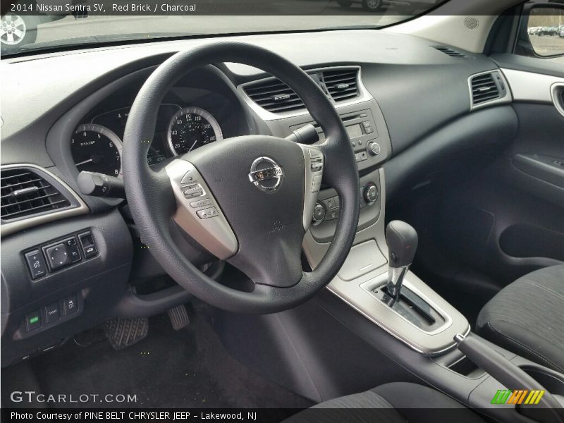 Red Brick / Charcoal 2014 Nissan Sentra SV