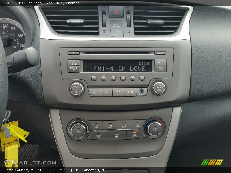 Red Brick / Charcoal 2014 Nissan Sentra SV
