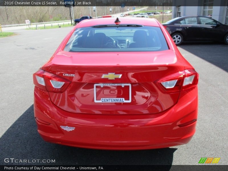 Red Hot / Jet Black 2016 Chevrolet Cruze LS Sedan