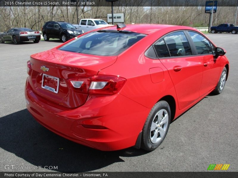 Red Hot / Jet Black 2016 Chevrolet Cruze LS Sedan